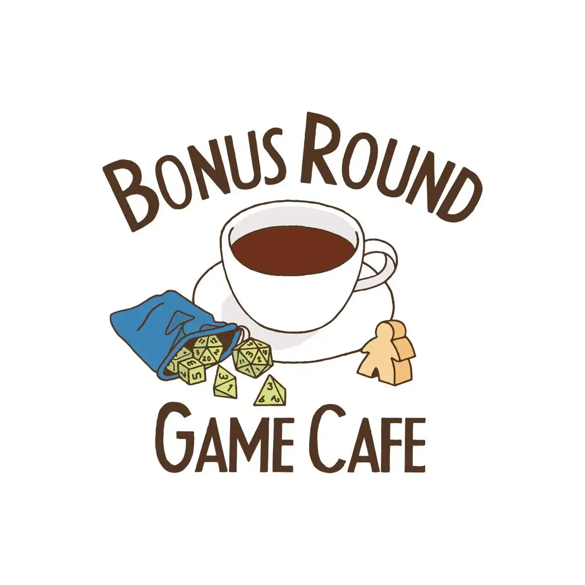 Bonus Round Game Cafe Logo